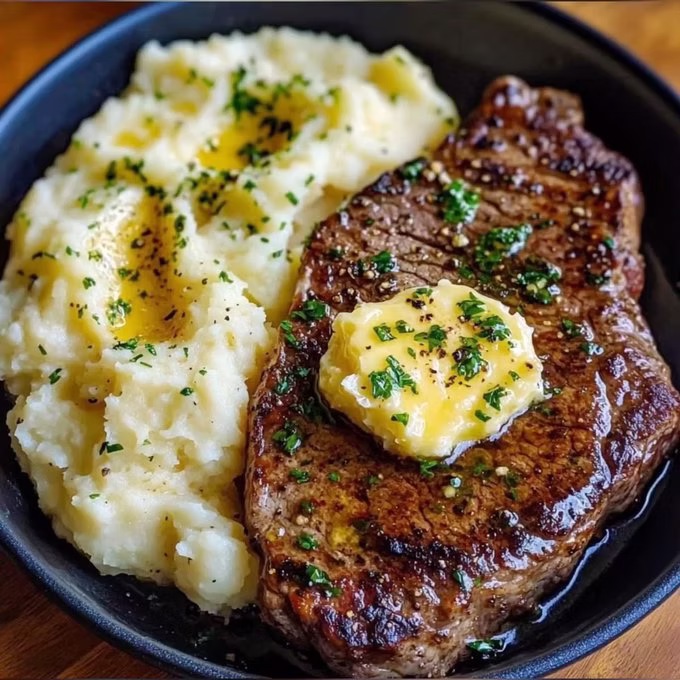 Steak and Mashed Potatoes
